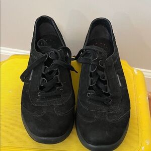 Mephisto Runoff air jet black suede sneakers